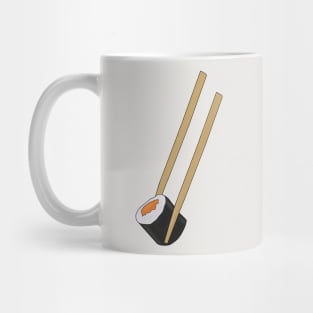 Chopsticks holding a sushi Mug